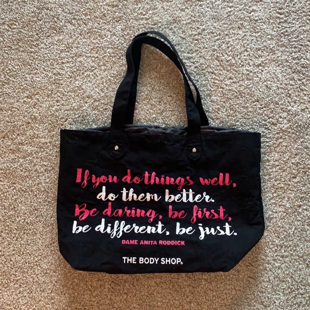 The Body Shop Script Bag